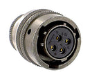 AMPHENOL INDUSTRIAL PT06E-12-4S(SR) Circular Connector, PT Series, MIL-DTL-26482 Series I, Straight Plug, 4 Contacts, Solder Socket