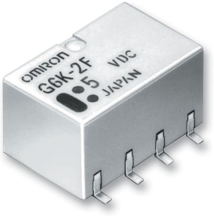 OMRON ELECTRONIC COMPONENTS G6K-2G-Y  DC24 Signal Relay, 24 VDC, DPDT, 1 A, G6K, Surface Mount, Non Latching