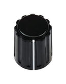 VISHAY ACCKPR1417NLS6 Knob, Round Shaft, 6 mm, ABS (Acrylonitrile Butadiene Styrene), Round with Side Indicator Line