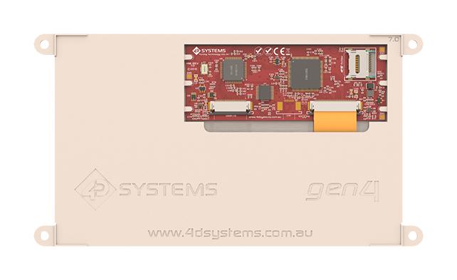 4D SYSTEMS GEN4-ULCD-70D-WVA Display Module, 7", TFT LCD, 800 x 480 Pixels, 153.84mm x 85.63mm, 4 to 5.5VDC