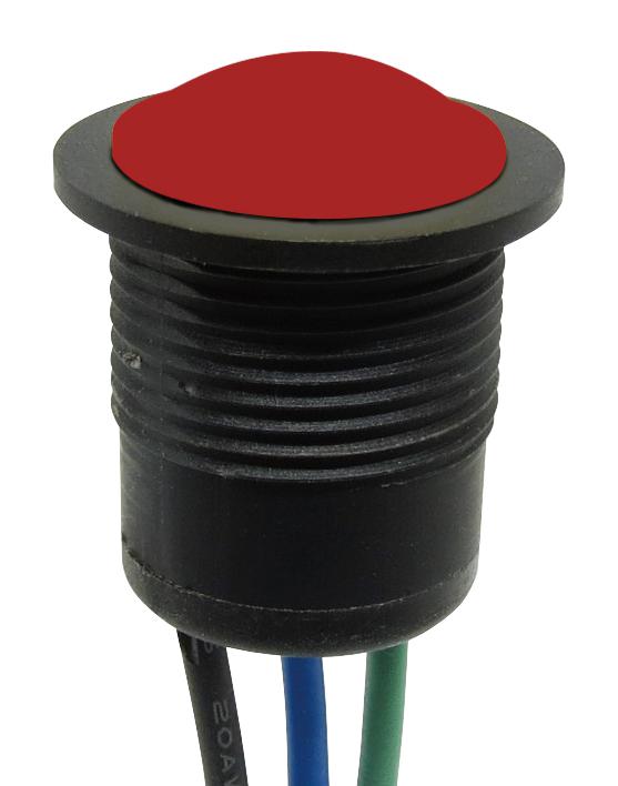 MULTICOMP PRO MPMD16-P2103Z-L001 Industrial Pushbutton Switch, MP Pushbutton Switches Round-Domed, 16 mm, SPDT, Off-(On)