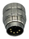 NORCOMP 878-006-103RLS1 CIRCULAR CONNECTOR, PLUG, 6POS, SOLDER