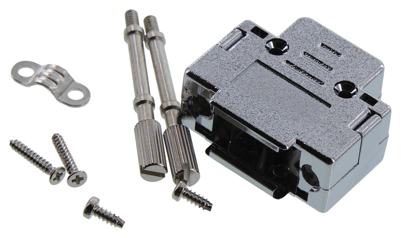 L-COM SDRS09HOT SDRS09HOT D Sub Backshell DE 180&deg; ABS (Acrylonitrile Butadiene Styrene) Body New