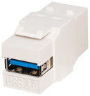 TUK KCUAB3WH USB Adapter, White, PC/ABS, USB Type A Receptacle, USB Type B Receptacle, USB 3.0 GTIN UPC EAN: 5055386512857