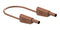 STAUBLI 66.2014-05027 Banana Test Lead, 4mm Stackable Banana Plug, Shrouded, 4mm Stackable Banana Plug, Shrouded