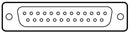 CINCH CONNECTIVITY SOLUTIONS FDBB-25S1AENT2/1-LF D Sub Connector, Right Angle, Filtered, Receptacle, Cinch - FD, 25 Contacts, DB, Solder
