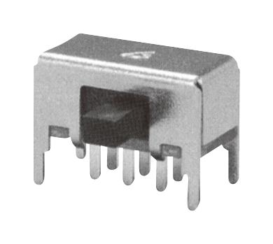 NIDEC COMPONENTS MFS201N-24-Z Slide Switch, Subminiature, DPDT, On-On, Through Hole, MFS Series, 300 mA