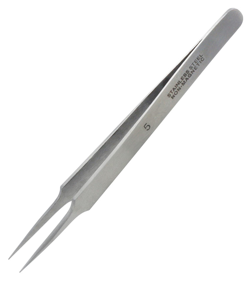 MULTICOMP PRO MP012547 Tweezer, Fine, Straight, Pointed, 120 mm Overall Length, Stainless Steel