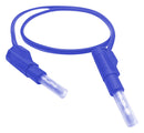 MUELLER ELECTRIC 22.451-.50M-6 Banana Test Lead, 4mm Retractable Banana Plug, Shrouded, 4mm Retractable Banana Plug, Shrouded