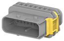 TE CONNECTIVITY 2-1564530-1 Automotive Connector Housing, Grey, Key B, HDSCS Series, 15 Ways, AMP HDSCS Series Tab Contacts