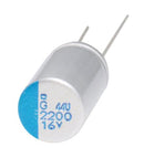 CHEMI-CON APSG160ELL102MJB5S Polymer Aluminium Electrolytic Capacitor, 1000 µF, 16 V, 0.012 ohm, 20000 hours @ 105°C, ± 20%