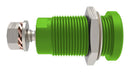 SCHUTZINGER 99023250 Banana Test Connector, 4mm Dia, Jack, Panel Mount, 32 A, 1 kV, Nickel Plated Contacts