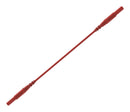 SCHUTZINGER 99014989 Banana Test Lead, 4mm Banana Plug, Shrouded, 4mm Banana Plug, Shrouded, 6.6 ft, 2 m, Red, 16 A