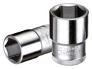 GEDORE 6132740 Socket, Hex, 1/2" Drive, 32 mm AF, Chrome Vanadium Steel