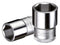 GEDORE 6131260 Socket, Hex, 1/2" Drive, 18 mm AF, Chrome Vanadium Steel