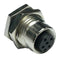 AMPHENOL LTW M12D-04PFFS-SF8002 Sensor Connector, M Series, M12, Female, 4 Positions, Solder Socket, Straight Panel Mount