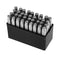 MULTICOMP PRO MP011895 Dot Number and Letter Stamp, Chrome Vanadium Steel, 4mm, A to Z/ & /0 to 8, 36 Pieces