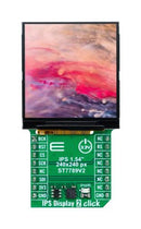 MIKROELEKTRONIKA MIKROE-6078 Add-On Board, IPS Display 2 Click, MikroE mikroBUS Compatible Development Boards