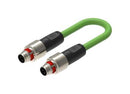 LUMBERG AUTOMATION PP12M-MSSV4D-PP12M-MSSV4D-0342-0100 Sensor Cable, Standard Push Pull, D Code, M12 Plug, M12 Plug, 4 Positions, 1 m, 3.3 ft