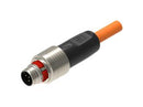 LUMBERG AUTOMATION PP12M-MSSV5A-0183-0300 Sensor Cable, Standard Push Pull, A Code, M12 Plug, Free End, 5 Positions, 3 m, 9.8 ft