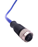 MUELLER ELECTRIC C4C81M010 Sensor Cable, A-Coded, Blue, M12 Receptacle, Free End, 4 Positions, 10 m, 32.8 ft
