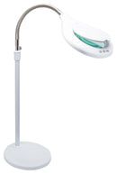 SHESTO LC8070LED/UK Magnifier, Bench / Desktop, 1.75x, 1.3 m Length Arm, UK Plug