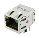 PULSE ELECTRONICS JXD1-9007NL Modular Connector, Y & G, Latch Up, RJ45 Jack, 1 x 1 (Port), 8P8C, Through Hole Mount