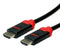 ROLINE 11.04.5940 Audio / Video Cable Assembly, HDMI A Plug, HDMI A Plug, 3.3 ft, 1 m, Black