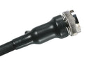 HELLERMANNTYTON 401-54016 154-42-GW8-PO-X-BK Heat Shrink Boot, w/ Rib, VG-Style, Straight, 1.18 ", 30 mm, Black, 2.16 ", 55 mm