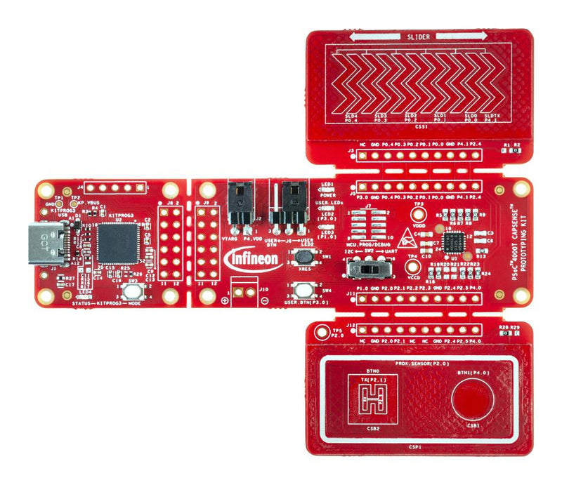 INFINEON CY8CPROTO-040T Prototyping Kit, PSoC 4 Family, ARM, Cortex-M0, Capacitive Sensor