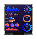 MIDAS DISPLAYS MDT0400A-USBC TFT LCD, 4 ", 720 x 720 Pixels, Square, RGB, 5V