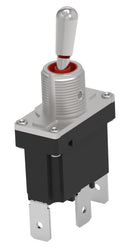 TE CONNECTIVITY - ALCOSWITCH DST12SS253 Toggle Switch, Sealed, (On)-Off-(On), SPDT, Non Illuminated, DST Series, Panel Mount, 12 A