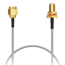 GCT CABLE 243 RF-0200-A-1 RF / Coaxial Cable Assembly, 3GHz, IP67, IP68, 7.9 ", 200 mm, RG178, SMA Plug, SMA Bulkhead Jack