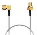 GCT CABLE 305 RF-0300-A-1 RF / Coaxial Cable Assembly, 3GHz, IP67, IP68, 11.8 ", 300 mm, RG178, SMA Right Angle Plug