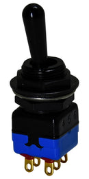 APEM 12146AGK Toggle Switch, On-On, DPDT, Non Illuminated, 12000 Series, Panel Mount, 4 A