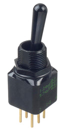 APEM 12246X778 Toggle Switch, IP67, On-On, DPDT, Non Illuminated, 12000X778 Series, Through Hole, 4 A