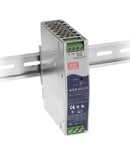MEAN WELL WDR-60-24 AC/DC DIN Rail Power Supply (PSU), ITE & Laboratory Equipment, 1 Output, 60 W, 24 V, 2.5 A