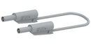MULTICOMP PRO MP771102 Banana Test Lead, 4mm Banana Plug, Stackable, 4mm Stackable Banana Plug, 2.32 ", 59 mm, Grey