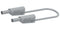 MULTICOMP PRO MP771102 Banana Test Lead, 4mm Banana Plug, Stackable, 4mm Stackable Banana Plug, 2.32 ", 59 mm, Grey