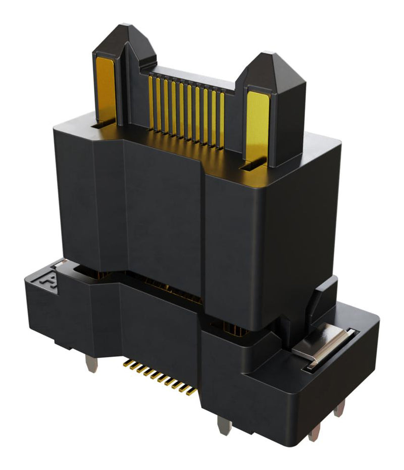 HARWIN F11-20102042R Mezzanine Connector, 4 Pwr Contact, Plug, 0.5 mm, 2 Rows, 24 Contacts