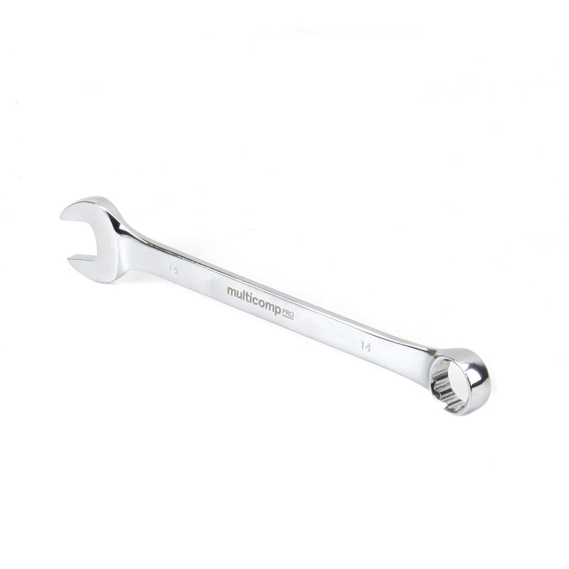 MULTICOMP PRO MP-CW14MM Combination Wrench, 14mm AF Size, Chrome Vanadium