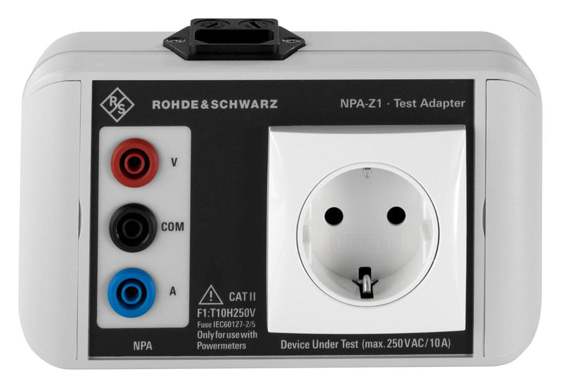 ROHDE & SCHWARZ NPA-Z1 Test Accessory, EU Version, Main Test Adapter, Rohde & Schwarz NPA Series Power Analyzers