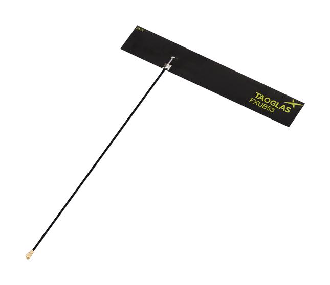 TAOGLAS FXUB53.07.0150C RF Antenna, 600MHz to 6GHz, 4G/5G/Cellular/NB-IoT/Cat-M/WiFi/ISM, 6.02dBi, 50 ohm, 2W, Linear
