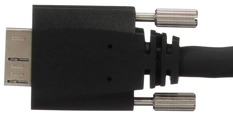 3M 1U30A-MB2-SA2-300-CE Computer Cable, USB Micro B Plug, USB 3.0 Type A Plug, 9.8 ft, 3 m, Black