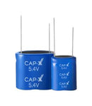 CAP-XX HY25R58E22V155RN Supercapacitor, Dual Cell, 1.5 F, 5.5 V, Radial Leaded, -10%, +30%, 12 mm, 1000 hours @ 85°C