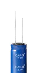 CAP-XX GY13R010025V705R Supercapacitor, Single Cell, 7 F, 3 V, Radial Leaded, -10%, +30%, 5 mm, 1000 hours @ 65°C