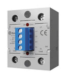 FINDER 77.A2.9.024.8671 Solid State Relay, Hockey Puck Style, DPST-NO, 25 A, 660 VAC, Panel Mount, Screw, Random Turn On