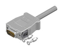 AMPHENOL CONEC 16-512330 Micro D Cable Assembly, SnapLock, D-Sub Plug to Free End, 9 Ways, 5.9 ft, 1.8 m, Grey