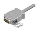 AMPHENOL CONEC 16-512350 Micro D Cable Assembly, SnapLock, D-Sub Plug to Free End, 9 Ways, 16.4 ft, 5 m, Grey