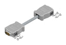AMPHENOL CONEC 16-512370 Micro D Cable Assembly, SnapLock, D-Sub Plug to D-Sub Receptacle, 9 Ways, 32.15 ft, 3 m, Grey